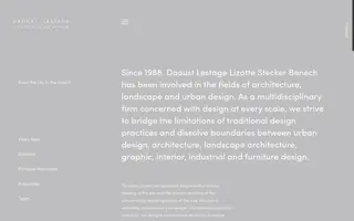 Daoust Lestage homepage website preview