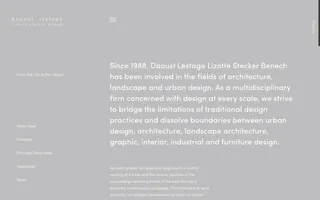 Daoust Lestage homepage website preview