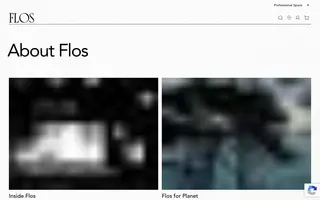 Flos homepage website preview