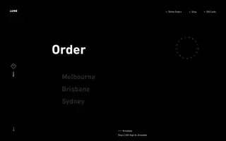 Lune homepage website preview
