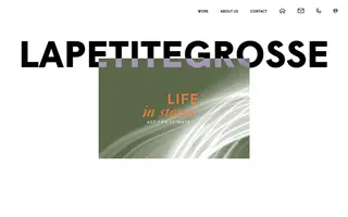 La Petite Grosse homepage website preview