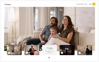 Genius homepage website preview