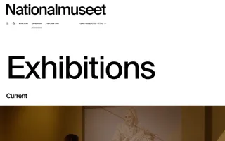 Nationalmuseet homepage website preview