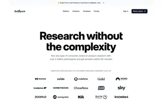 Ballpark homepage website preview