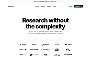 Ballpark homepage website preview