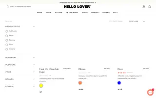 Hello Lover homepage website preview