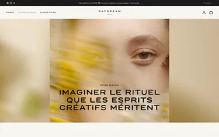 Daydream 1820 homepage website preview