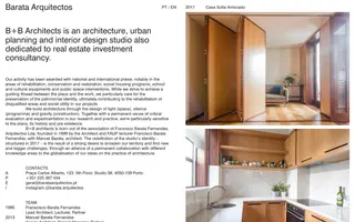 Barata Arquitectos homepage website preview
