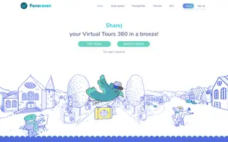 Panoraven homepage website preview