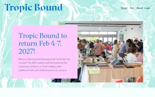 Tropic Bound homepage website preview