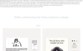 The Responsive homepage website preview
