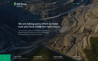 OGK Group homepage website preview