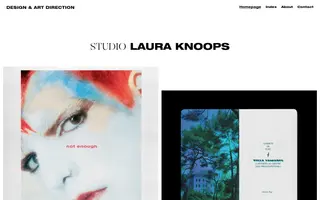 Studio Laura Knoops homepage website preview