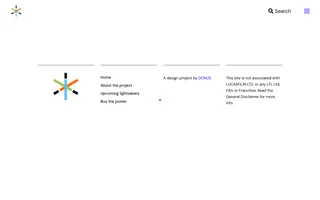 Lightsaber Archive homepage website preview