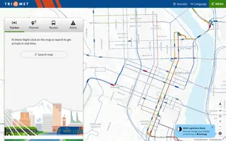 TriMet homepage website preview