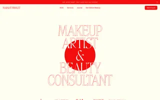 Margot Priolet homepage website preview
