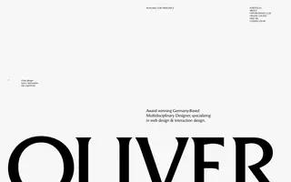 Oliver Gareis homepage website preview