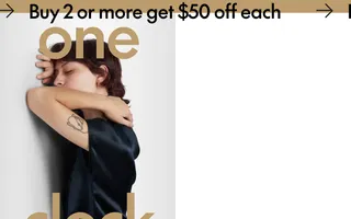 OneClock homepage website preview