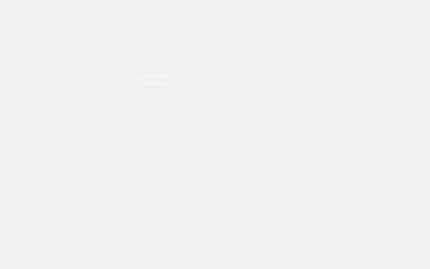 A minimalist web page with a light background featuring blue butterfly wing graphics on the sides. The layout includes a central navigation menu for months of the year, with January highlighted, and a list of names at the bottom. The design is clean with sparse text and a focus on large, airy whitespace.