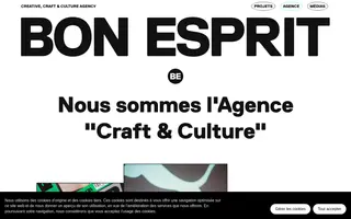 Bon Esprit homepage website preview