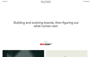 Henry Slaughter homepage website preview