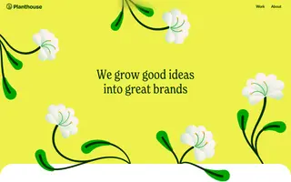 Planthouse Studio homepage website preview
