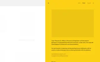 Tudor Prisăcariu homepage website preview