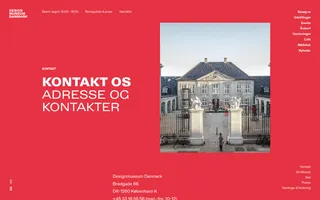 Designmuseum homepage website preview