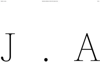 Jmeel Allen homepage website preview