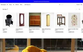 Basic.Space homepage website preview