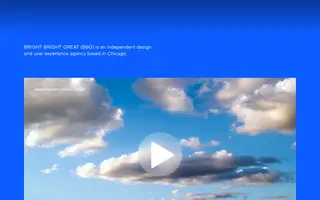 Bright Bright Great homepage website preview