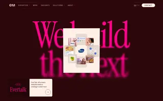 Evermade homepage website preview