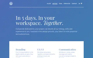 Fllow homepage website preview