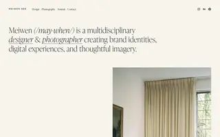 Meiwen See homepage website preview
