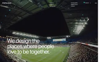 Populous homepage website preview
