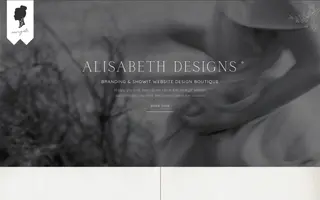 Alisabeth Designs homepage website preview