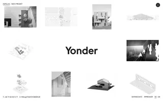 Studio Yonder homepage website preview