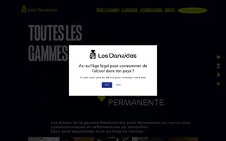 Les Danaïdes homepage website preview
