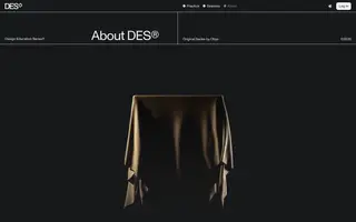 Design Education Series by Obys homepage website preview