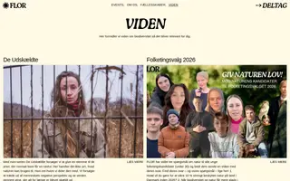 FLOR homepage website preview