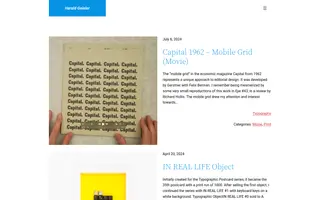 Harald Geisler homepage website preview