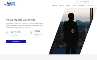 Forvis Mazars homepage website preview