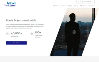 Forvis Mazars homepage website preview