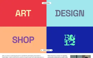 Lukas Keysell homepage website preview