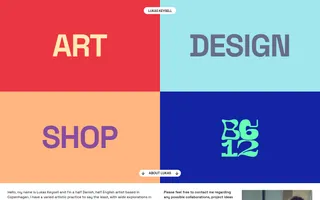 Lukas Keysell homepage website preview