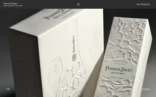 Fenner Paper homepage website preview