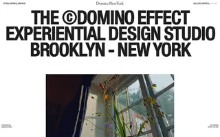 Domino New York homepage website preview