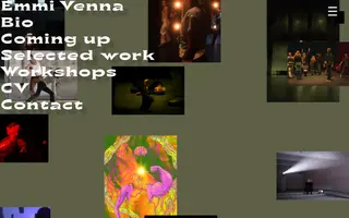 Emmi Venna homepage website preview
