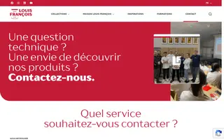 Louis François homepage website preview