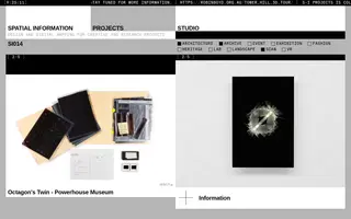 Spatial Information Projects homepage website preview